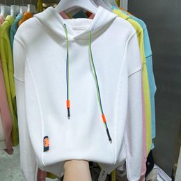 Women's Hoodies & Sweatshirts Loose Casual Sports Style Large Size Sweater 2022Spring And Autumn White Bottoming Shirt Hooded Top Women'