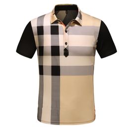 2022 Dropship Fashion Designer Men's Polos Shirts Men Short Sleeve T-shirt Original Single Lapel Shirt Jacket Sportswear Jogging Suit M-3XL #17