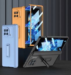 Magnetic Hinged Folding Tempered Glass PC Cases For Vivo X Fold Holder Bracket All Inclusive Protect Shell Cover