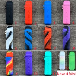 Silicone Case for Novo 4 Colorful Cases Texture Cover Protective Rubber Wrap Skin for Novo 4 Mini Kit 25W