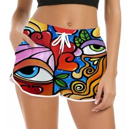 CLOOCL Women Shorts Beautiful Polynesia Abstract Art 3D Pattern Printed Shorts Casual Streetwear Fashion Female Beach Shorts W220616