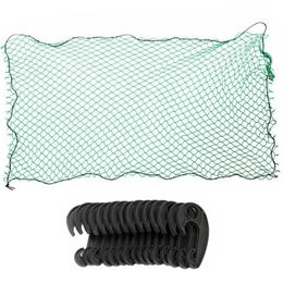 Car Organizer Trailer Cargo Net 35mm Square Mesh Truck Heavy Duty Netting Cover Reusable Automobile Storage Accessories Outdoor