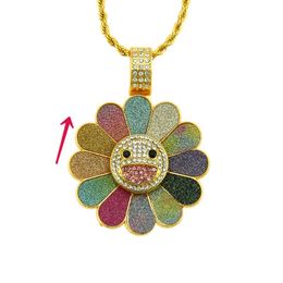 Pendant Necklaces Megin D Romantic Exquisite Luxury Zircon Flower Alloy For Men Women Couple Friend Fashion Design Gift JewelryPendant