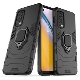 Shockproof Bumper Cases For OnePlus Nord 2 5G Case OnePlus Nord 2 CE N10 N100 N200 Silicone Armour Hard PC Stand Cover OnePlus Nord 2