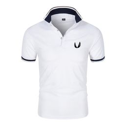 2022 Designer masculino camisa masculina marca casual algodão de manga curta de alta qualidade masculina camisa de golfe de verão