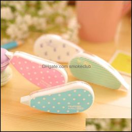 Correction Tapes Supplies Office School Business Industrial Wholesale-Creative Kawait Plastic Tape Lovely Flower For Kids 859 Drop Deliver