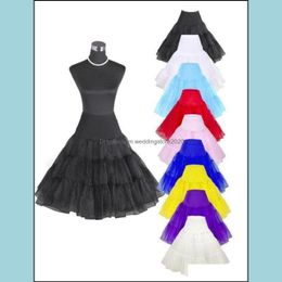50s petticoat Canada - 26" 50S Retro Underskirt Swing Vintage Petticoat Fancy Net Skirt Rockabilly Tutu Drop Delivery 2021 Petticoats Wedding Accessories Party