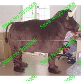 Mascot doll costume Syflyno Two people wearing High quality EVA Material Cattle Mascot Costumes Movie props party cartoon Apparel 491