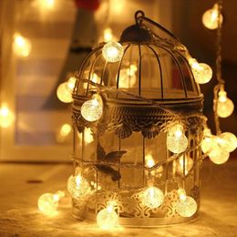 Strings Led String Lights Fairy Gypsophila Bubble Ball Lamp Holiday Lighting Garland Battery Indoor For Christmas Wedding DecorLED StringsLE