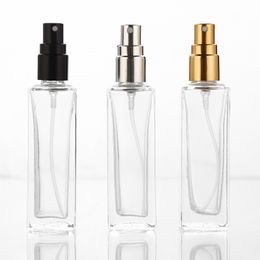 100pcs/lot 20ml Empty Refillable Bottles Portable Perfume Bottle Traveler Glass Spray Atomizer Transparent Container Wholesale