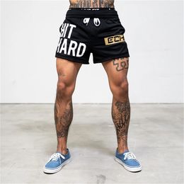 Summer men shorts men s casual fitness exercise beach breathable mesh jogger brand 220714