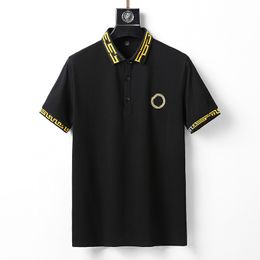 2022 Dropship Modedesigner Herren Polos Shirts Männer Kurzarm T-Shirt Original Single Revers Hemd Jacke Sportbekleidung Jogginganzug M-3XL #07