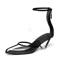 Sandals Nightclub Striptease Clear Women's High Heels Transparent Pole Dance Female Summer Fashion Ladies Wedge Shoes Boots