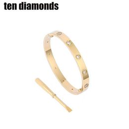 Tattoo Books bracelet gold and silver rose nail bracelet jewelry with velvet bag dapu High quality Cz brand jewellery Christmas gifts