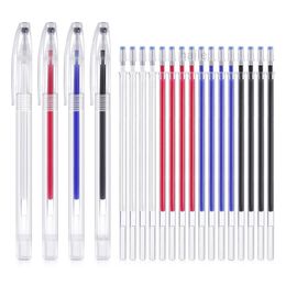 Haile 214pcs High Temperature Disappearing Pen Heat Erasable Fabric Pen Case Refills DIY Patchwork Garment Dash Marker Pens 220714