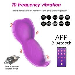 Beauty ItemsBluetooth Butterfly 10 gears Wearable Dildo Vibrator for Women Wireless APP Remote Control Vibrating Panties sexy toys Couple Beauty Items