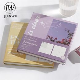 JIANWU Hardcover Square Notebook Creative Simple journal notebook Students Daily Planning To Do List Journal School Supplies 220401