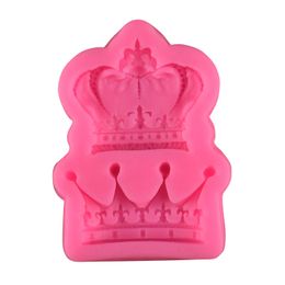 Royal crown silicone fandont Mould Silica gel moulds crowns Chocolate Moulds candy mould wedding cake decorating tools DH555