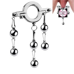 Metal penis weight strength training ball cock ring dumbbell male glans exercise long-term enhancement of sexy toys