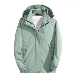 Women's Jackets SAGACE 2022 Women Casual Plus Szie Candy Color Windproof Ultra-Light Rainproof Windbreaker Hooded Coat Damen
