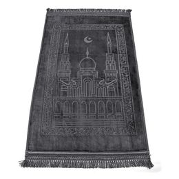 80x120cm Islamic Muslim Prayer Mat Salat Mus Rug Tapis Tapete Banheiro Praying Carpet 70x110 cm Y200527