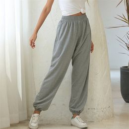 Sweatpants Women Baggy Pants Women Grey spring Wide Leg Sweat Pants Oversized Joggers Streetwear High Waisted Trousers women 201113