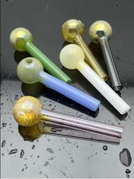 2022 Glass Pipe Oil Burner bong hookah Thickened Mini Colourful big bubble glass cooking pot hookah and pipe