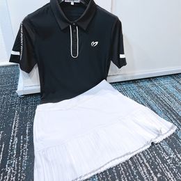 Golf Shirts MASTER BUNNY Quick Dry Sports Short Sleeve Fashion Ladies Polo-shirt Golf Top 220626