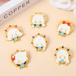 Cartoon game peripheral light meets character Brooch peripheral doll lovely metal badge character