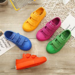 Spring Kids Canvas Shoes Breathable Boys Girls Fashion Sneakers Children Candy Color Sport Chaussure Enfant 220525