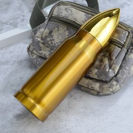 New Bullet Shape Thermos Mug 350ml Insulation Stainless Steel Vacuum Water Bottle Military Missile Cup Coffee Mugs Drinkware FREE By Epack Y05