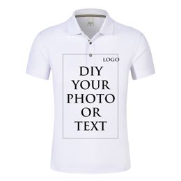 Custom Printed Men's Polo personalized shirts - Short Sleeve Tee for Golf and Tennis - Personalized Your Own Style - Size XXXL (220623)