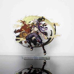 Genshin Impact Acrylic Figures Arataki Itto Gorou Yae Miko Character Genshin Acrylic Stand Model Desk Decor Collection Fans Gift AA220318