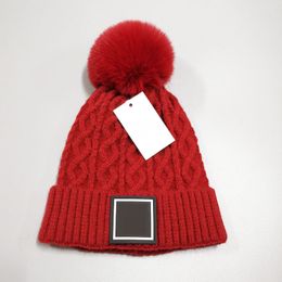 New Fashion Women Knitted Caps Warm And Soft Beanies Brand Crochet Hats With Tag Wholesale