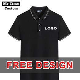 High Quality Short Sleeve POLO Company Group Custom Embroidery Fashion Men And Women Polo Shirt Customization 220620