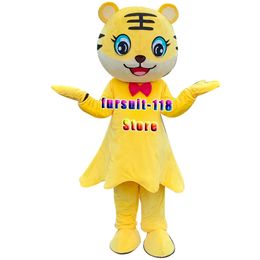 Mascot doll costume Chinese Year of The Tiger Tiger Mascot Cartoon Animal Christmas Adult Size Halloween Cartoon Mascot Costume Party Dress6