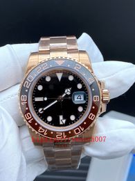 Top High Quality Men's Watches 126715 Black Dial Sapphire Glass 40 mm BP 2813 Movement 18K Rose Gold Stainless Steel bracelet Automatic new version Mens Watch Watches