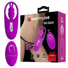 Women's Underwear Strap On Wearable Panty Clitoral Rabbit Vibrator Remote Control Clitoris G-Spot Stimulator Vibro sexyy Panties