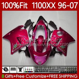 Pearl red Injection Body For HONDA CBR1100 CBR 1100XX 1100 XX CC 114No.131 Blackbird CBR1100XX 1996 1997 1998 1999 2000 2001 2002 2003 2004 2005 2006 2007 Fairing