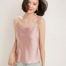 V-Neck Silk Camisole Women's Inner Wear Spring And Summer With All-Match Bottoming Outer Satin Top Ins 220316