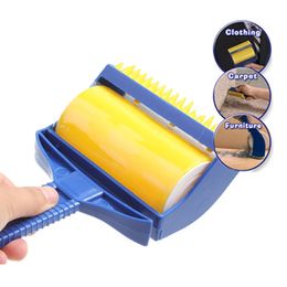 Washable Hair Sticky Built-in Rubber Brushes Wool Dust Catcher Carpet Sheets Sucking Dusts Drum Lint Rollers Cleaning Tool