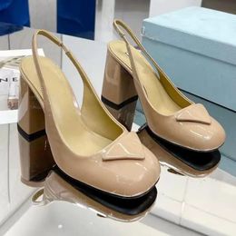 Elegant Dress Shoes New Tribute PatentSoft Leather Platform Sandals Women strap High Heels Sandals Lady Shoe Pumps Original SIZE35-40