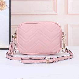 Luxury Designer Bags High Quality Leather Marmont Tassel Camera Bag Shoulder Messenger Bag Fashion womens handbag Wallet