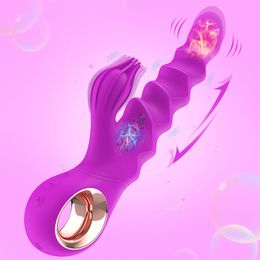 Heating Thrusting Vibrator For Women sexy Toys G Spot Massager Vagina Clitoris Stimulator Powerful Vibrating Dildo Masturbator