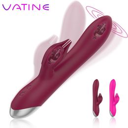 VATINE G-spot Rabbit Vibrator 2 Motors 10 Speeds Adult Products Chargable Dildo Clitoris Stimulation sexy Toy for Women