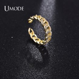 Wedding Rings Vintage Open Braided Twist Ring For Women Femme Adjustable Cubic Zirconia Rhinestone Fashion Jewelry UR0608Wedding