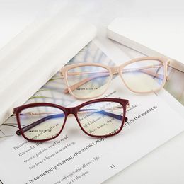 Fashion Sunglasses Frames Arrival Plastic Frame Glasses Full Rim Myopia Eyewear Women Style With Spring Hinges 7009 Anti-Blue RayFashion