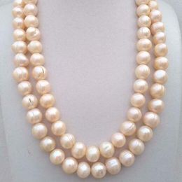 11-12mm Natural South Sea Baroque Pearl Necklace 14k