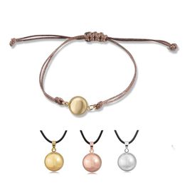 Pendant Necklaces Eudora 12mm Harmony Ball Bracelet Mom Baby 20MM Mexcian Bola Pregnancy Jewellery Birthday Gift For Mother ChildPendant