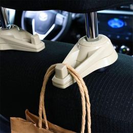 Interior Decorations 2Pcs Style Hidden Convenient Auto Car Truck Self Adhesive Hook Hanger Bag Purse Organizer Holder Seat Back ClipInterior